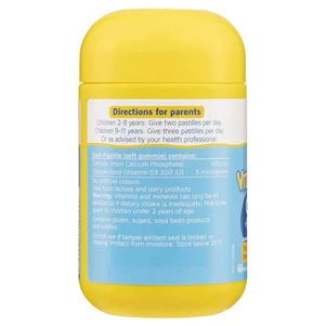 (PRE ORDER) Nature's Way Kids Smart Vita Gummies Calcium + Vit D 60 Pastilles shelf life 2yrs